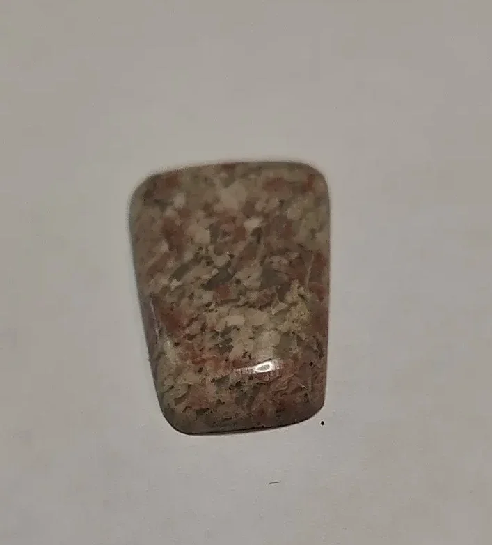 Click Crystal Fast Pink granite cabuchon — Crystal Cave Minerals